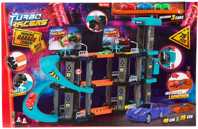 Turbo-Racer-Parkhaus mit Aufzug