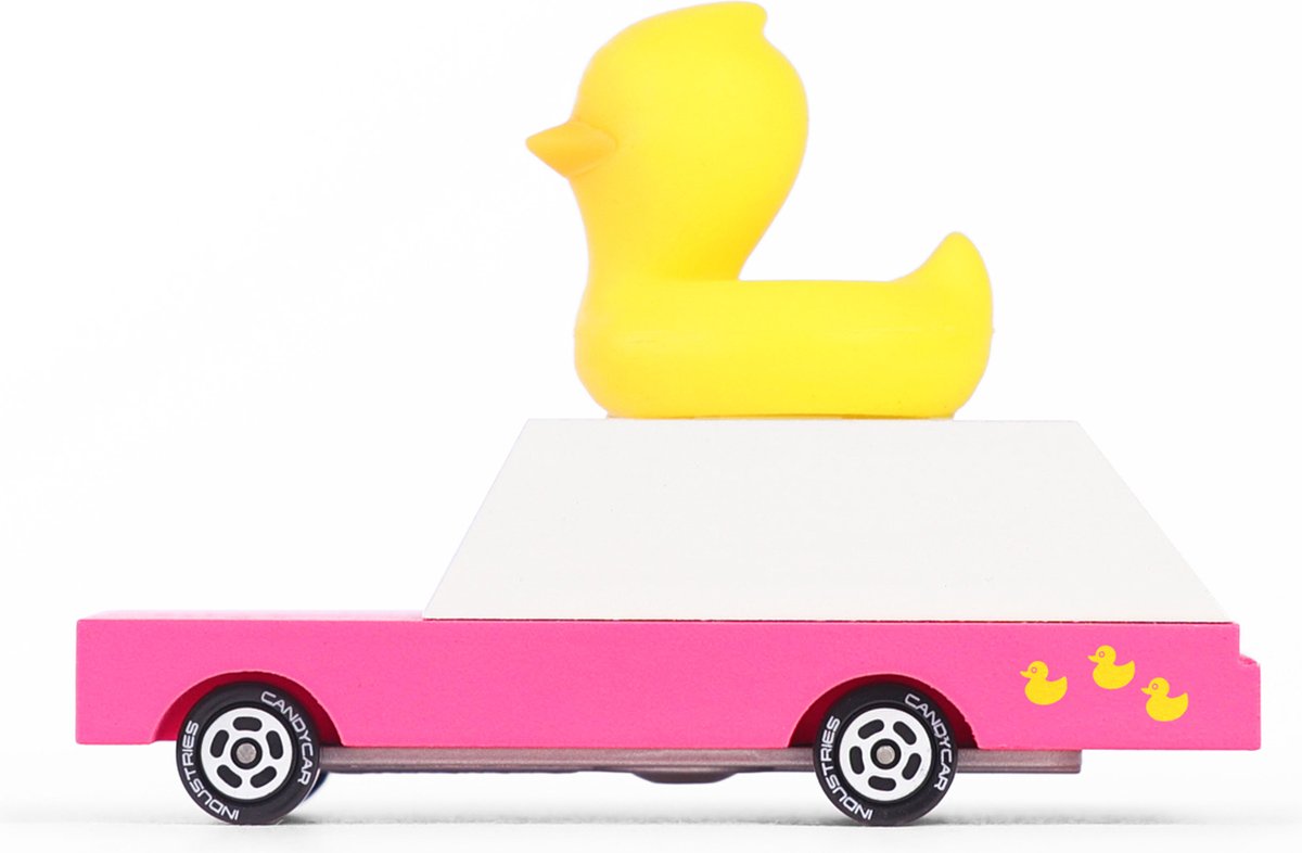 Candylab Toys Candycar World: Duckie Wagon (W806) 8,9 x 3,8 x 6,4 cm, Holzdruckguss, magnetisch, in Geschenkbox, 3+