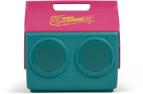 Igloo - playmate retro kooltunes - cool box with built-in Bluetooth speaker - 13 liters - green-pink