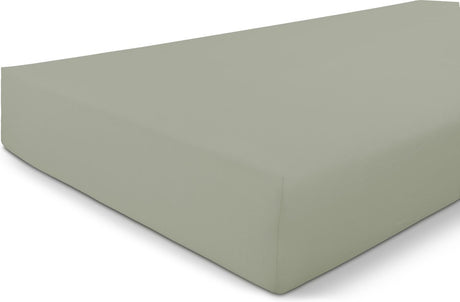 Byrklund jersey hoeslaken - hoeslaken 160x200 - 100% katoen - grijsgroen