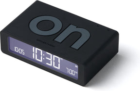 Lexon design lexon flip mini 8cmx2,3cmx4,9cm lr158 on off oplaadbare wekker - zwart