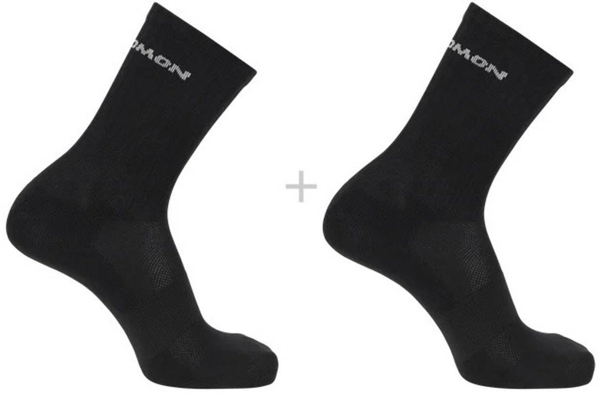 Salomon – Evasion Crew Socken | 2er-Pack | Socken | Größe S 36-38 - schwarz