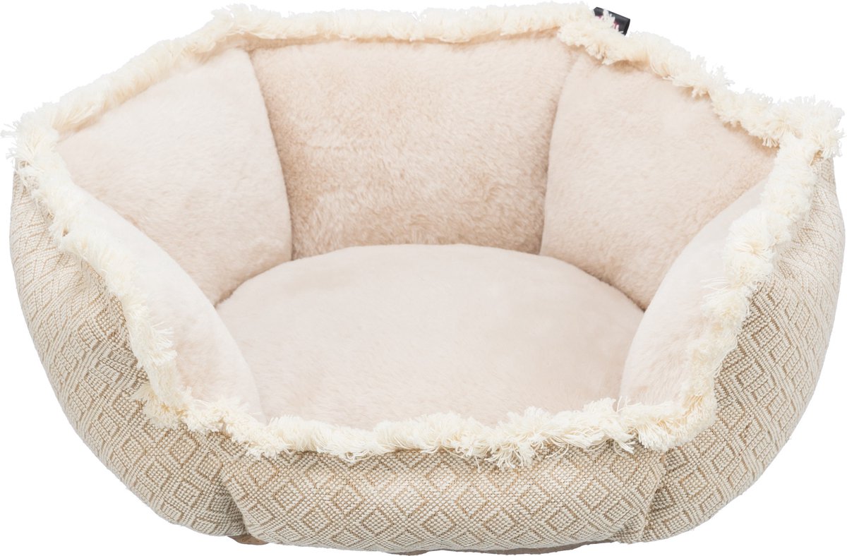 Trixie - Hundekorb Boho - eckig - beige - 65x65 cm