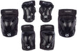 Nijdam skate beschermset senior - ink shield - zwart zilvergrijs - l