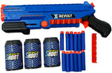 Shooter x Revolt – mit 12 Softpfeilen und 3 Dosen