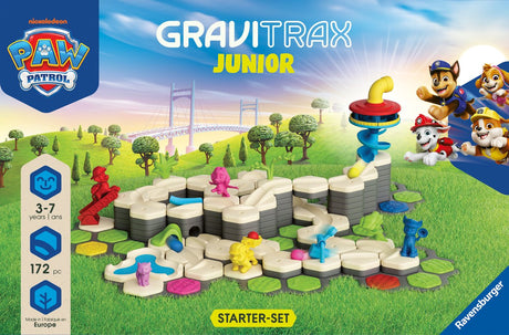 Gravitrax junior paw patrol starter set xxl - knikkerbaan - 172 onderdelen - vanaf 3 jaar