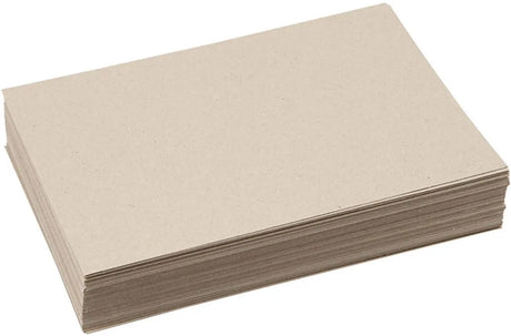 Creativ Company Recyclingkarton, A4, Blatt 210x297 mm, 225 gr, graubraun, 125 Blatt 1 Karton