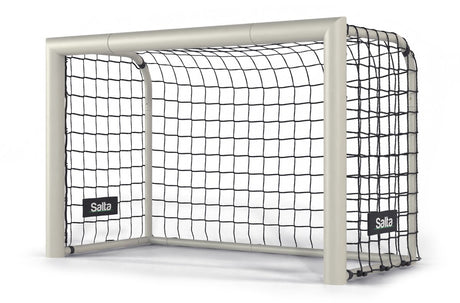 Salta champion - groot voetbaldoel - 120 x 80 x 60 cm - voetbalgoal voor kinderen en volwassenen - platina zilver - voetbal training doel