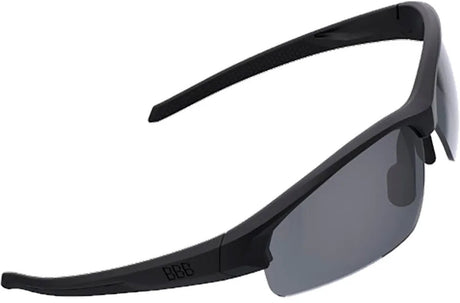 Bbb cycling impress small wielrenbril – fietsbril voor smal gezicht – lichtgewicht frame – black smoke - bsg-68 one size