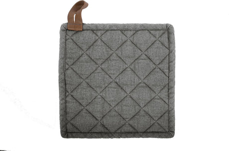 Markenlose Sans Marque Tiseco Myrna Topflappen – Baumwolle – Set mit 2 Stück – 20 x 20 cm – Anthrazit