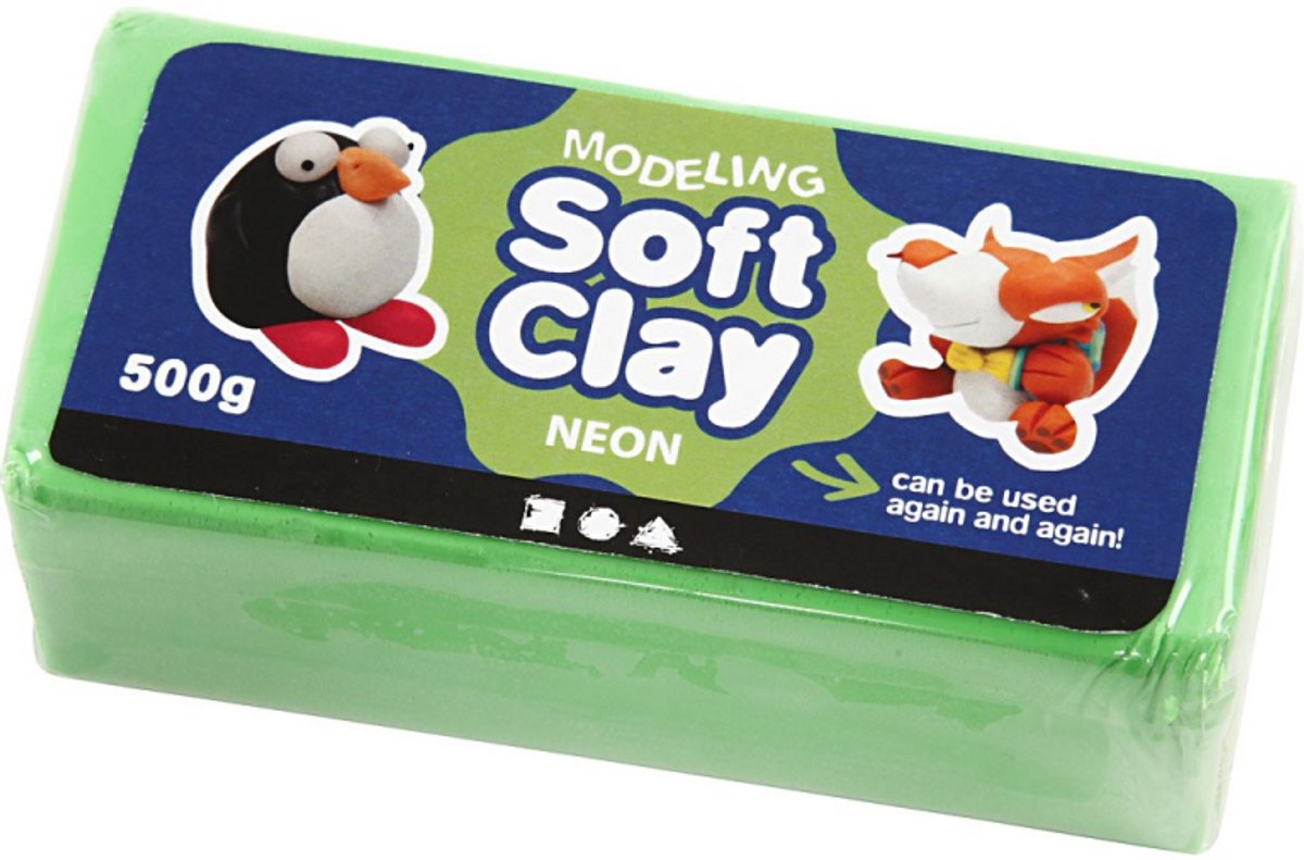 Creativ Company CC Soft Clay 500 gr Neongrün