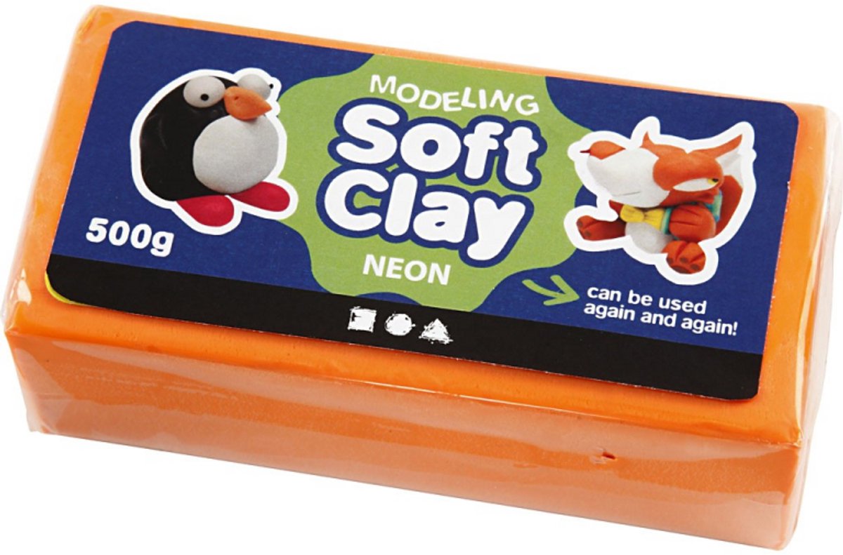 Creativ Company CC Soft Clay 500 gr Neonorange