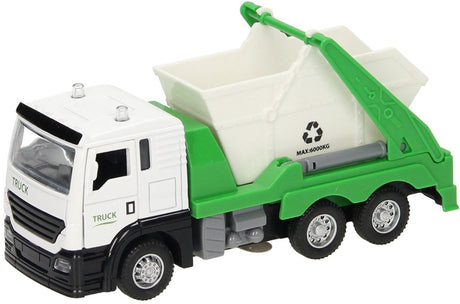 LKW mit Abfallcontainer-Lichtgeräusch