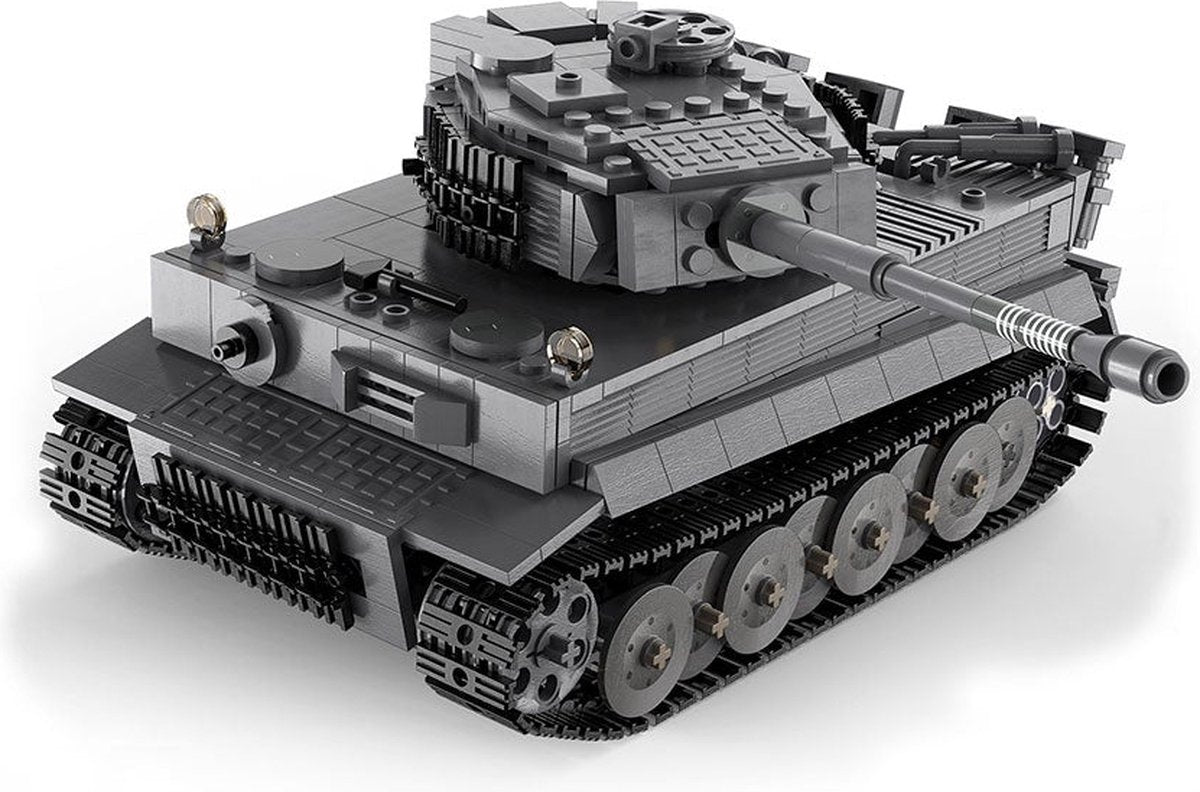 Cada Bricks C61071W RC Tiger Tank Bauset | WW2-Armee-Konstruktionsmodellbau | Bildungs-Militär-Armee-Spielzeugbausatz für Kinder und Erwachsene | ferngesteuertes Auto | Batterie nicht für Lego geeignet | Bausatz mit 925 Bausteinen