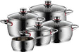 Wmf quality one - pannenset - 5-delig - geschikt voor inductie - rvs - inclusief deksels