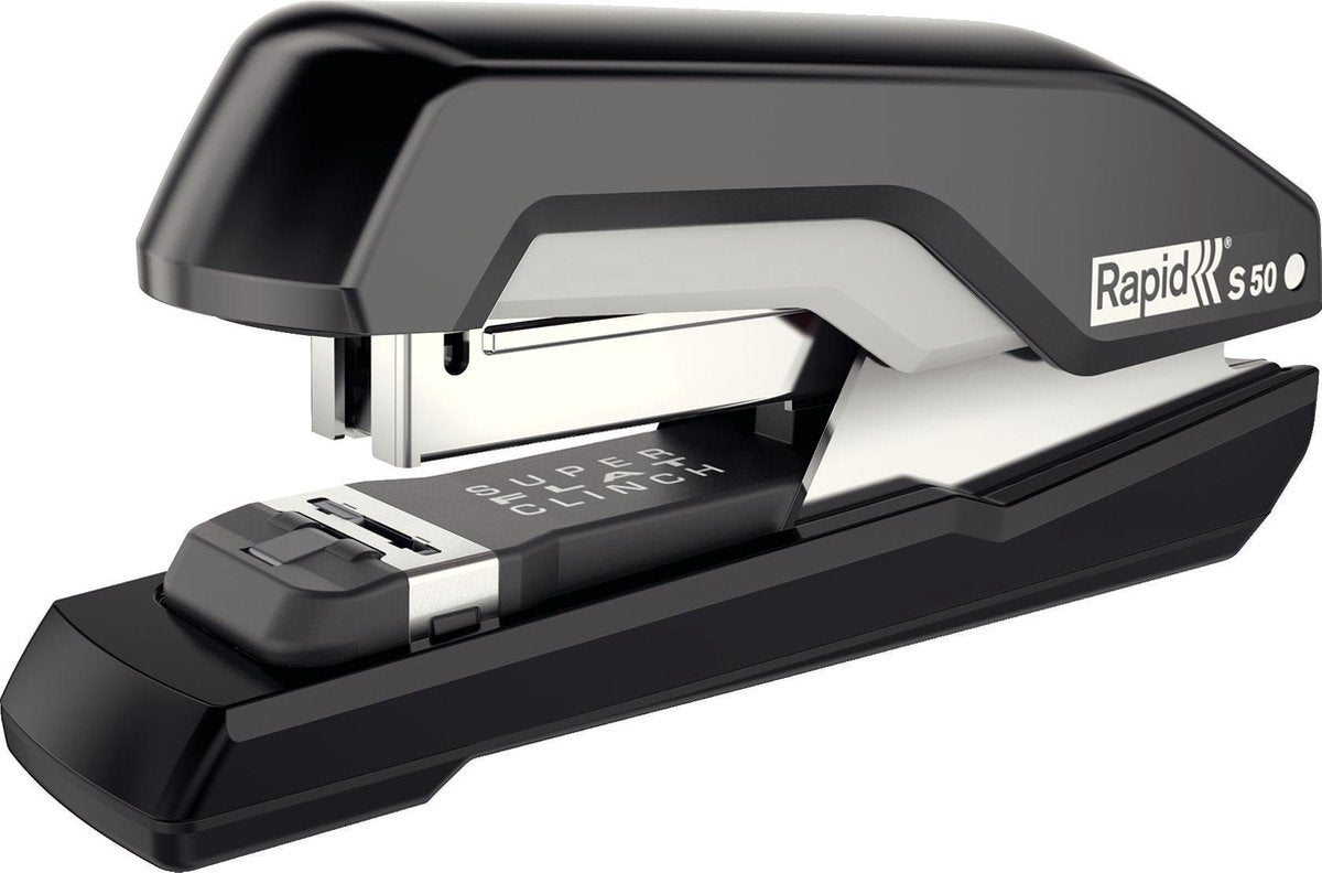 Rapid Supreme S50 Schreibtischhefter – Heften bis zu 50 Blatt – Schwarz