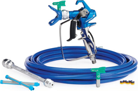 Graco contractor pc pistool + 7.5 mtr. slang 3 16 + 25 cm ext. + tips en filter. (17y220)