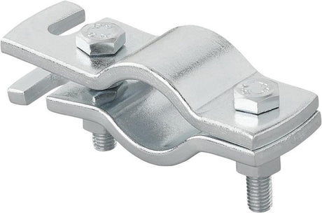 Proplus hulpkoppeling trekhaak - klemdeel met sleuf - inclusief bouten hulpkoppeling trekhaak – voor aanhanger en aanhangwagen – klemdeel met sleuf inclusief bouten – zilver