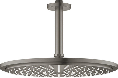 Grohe Rainshower Cosmopolitan Kopfbrause – Regenbrause Ø 31 cm – inklusive Deckenbrausearm – mattschwarz