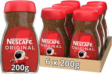 Nescafé Original Instantkaffee – 6 Kannen x 200 g