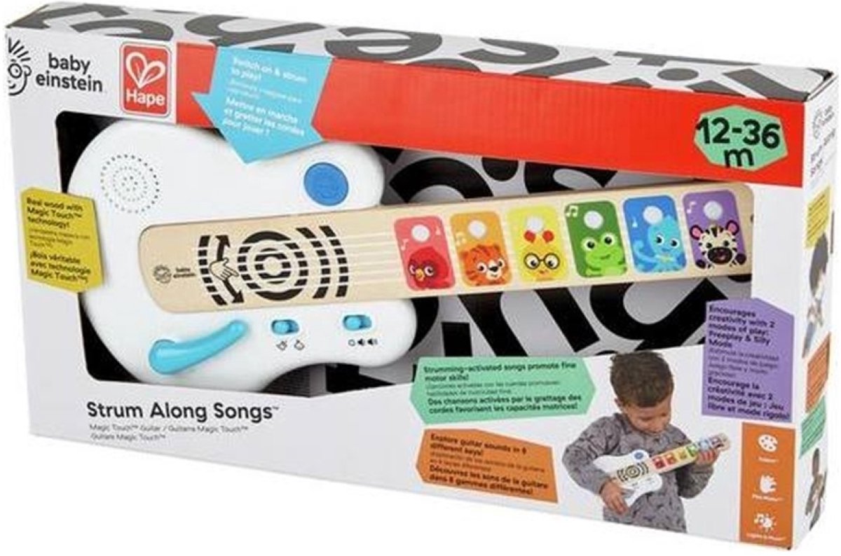 Hape Baby Einstein Magic Touch Gitarre Musical – Spielzeuginstrument – Weiß
