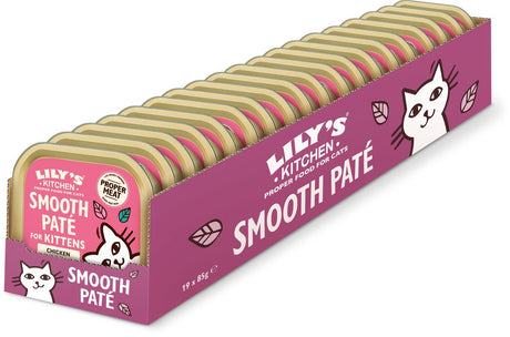 Lily's Kitchen – Katzenfutter – Nassfutter – glatte Pastete mit Huhn für Kätzchen – 19 x 85 g