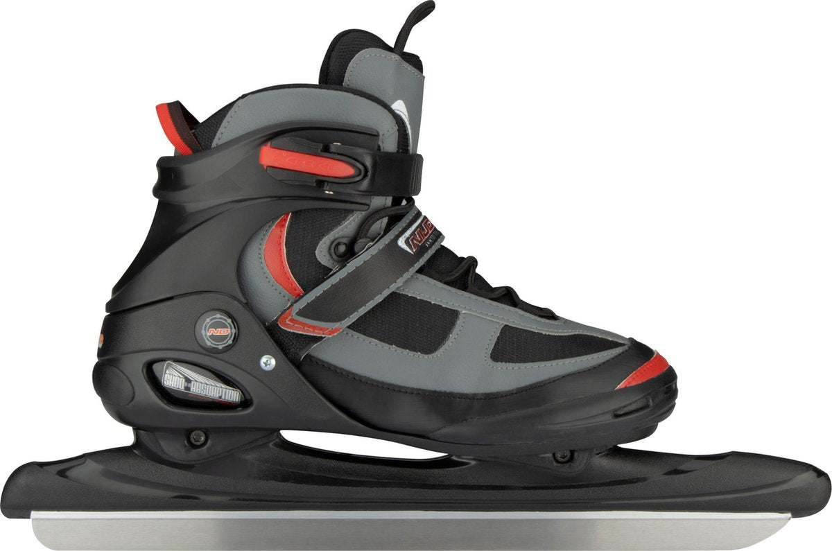 Nijdam Speed ​​Skate Senior (halbweicher Stiefel) – schwarz rot – Größe 41