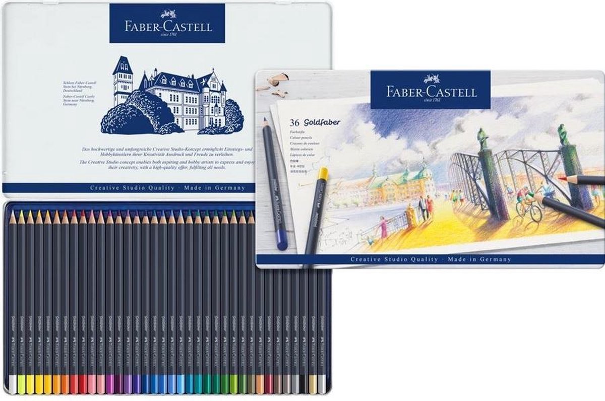 Faber Castell FC-114736 Buntstift Faber-Castell Gold Faber Federmäppchen mit 36 ​​Stück