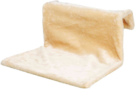 Trixie Heizkörperhängematte – Plüschbeige – 48x26x30 cm, verstellbare Halterungen, geeignet für Katzen bis 5 kg