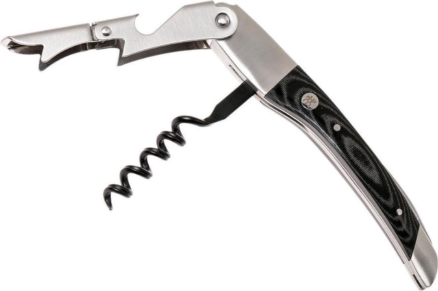 Zwilling kelnersmes 3-in-1 – rvs – zwarte micarta handgreep