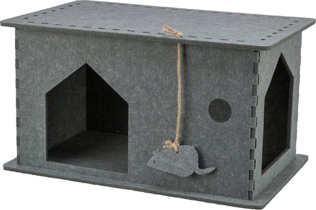 Trixie Cat Basket House Lene fühlte sich grau
