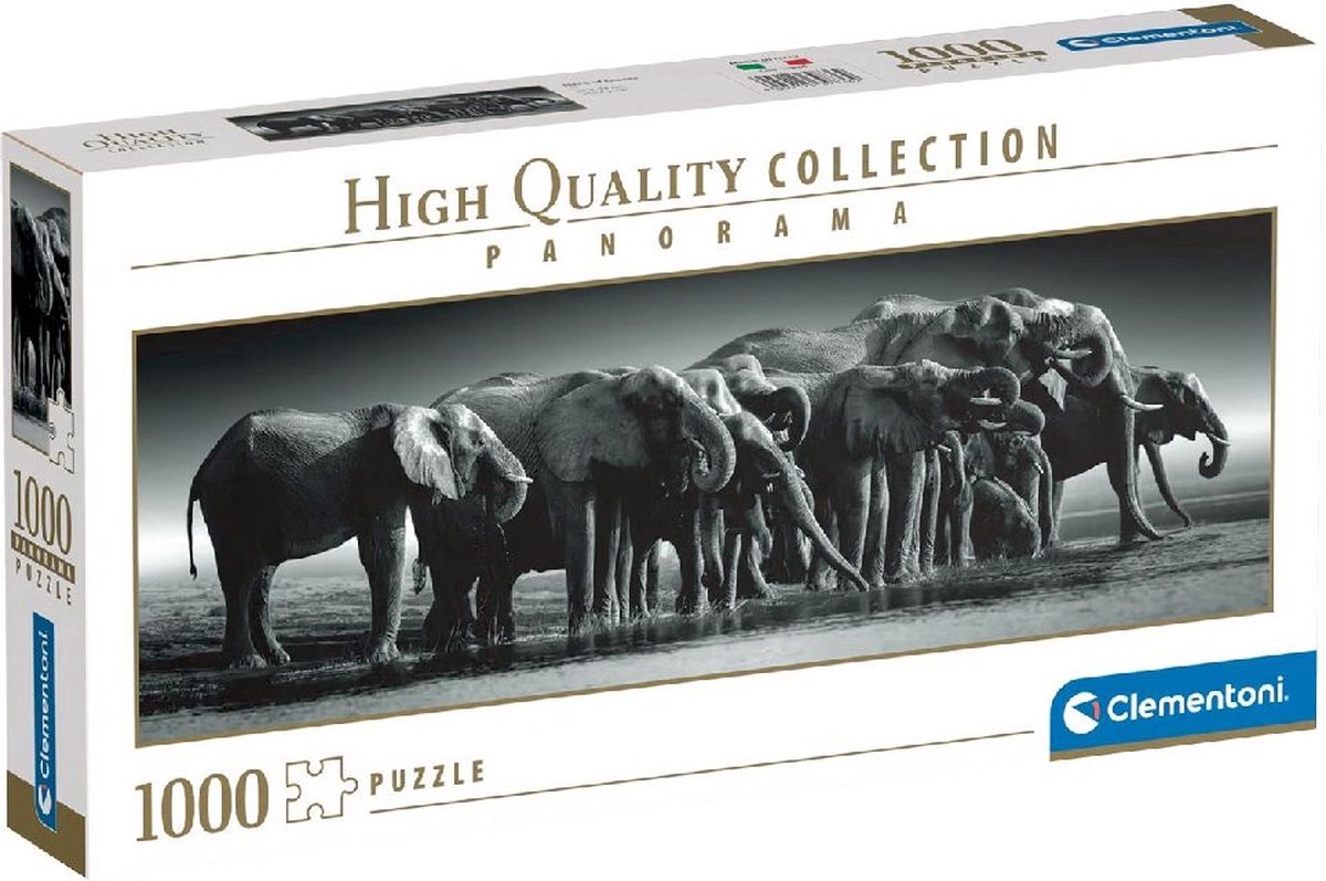 Clementoni Jigsaw Puzzle Panorama Herde oder Riesen, 1000st.
