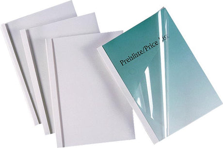 GBC-Thermoabdeckung A4 1,5 mm transparent weiß 100 Stück