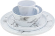 Eurotrail serviesset marble marmerlook 16 delig melamine