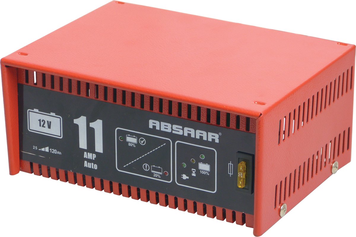 Absaar Batterieladegerät 12 Volt – professionelles vollautomatisches Batterieladegerät – 11a