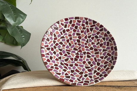Little creations mozaïek schaal diy set oud-roze creatief knutselpakket.