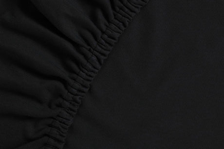 Ambiante jersey - topper hoeslaken - 200x200 210 - zwart