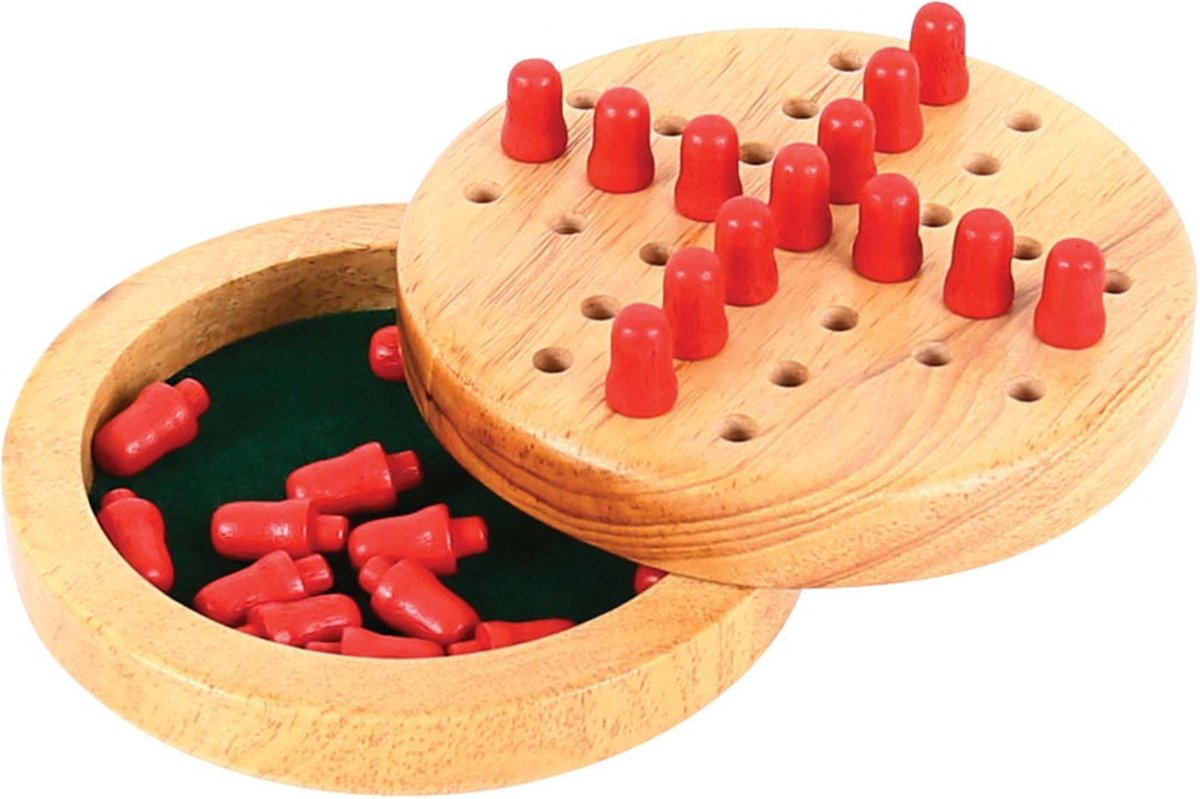 Bigjigs Mini-Solitaire-Holzspiel