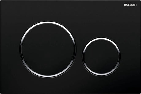 Geberit Sigma20 Bedienplatte – Schwarz Chrom Schwarz