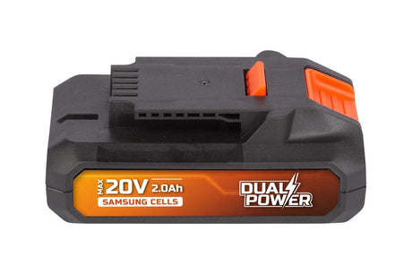 Powerplus Dual-Power-Akku powdp9021 – 20 V, 2,0 Ah – Akku für 20-V-Geräte – LED-Betriebsanzeige – Akku-Plattform