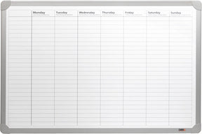 Desq ® weekplanner | magnetisch | aluminium frame | 60 x 90 cm