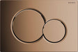 Geberit Sigma01 Bedienplatte - 2-Tasten-Unterputz - runde Tasten - edel - Messing glänzend gold