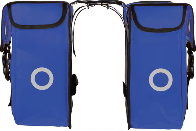 Willex dubbele fietstas - bisonyl - blauw - 30l - universele bevestiging