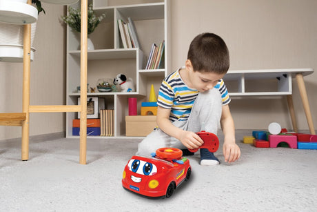Lexibook Crosslander® Little Explorer RC – Dieser ferngesteuerte interaktive kleine Entdecker ist ein Spielzeugauto voller Funktionen, das realistische Geräusche, Lichter und interaktive Steuerungen für endloses fantasievolles Spielen bietet!