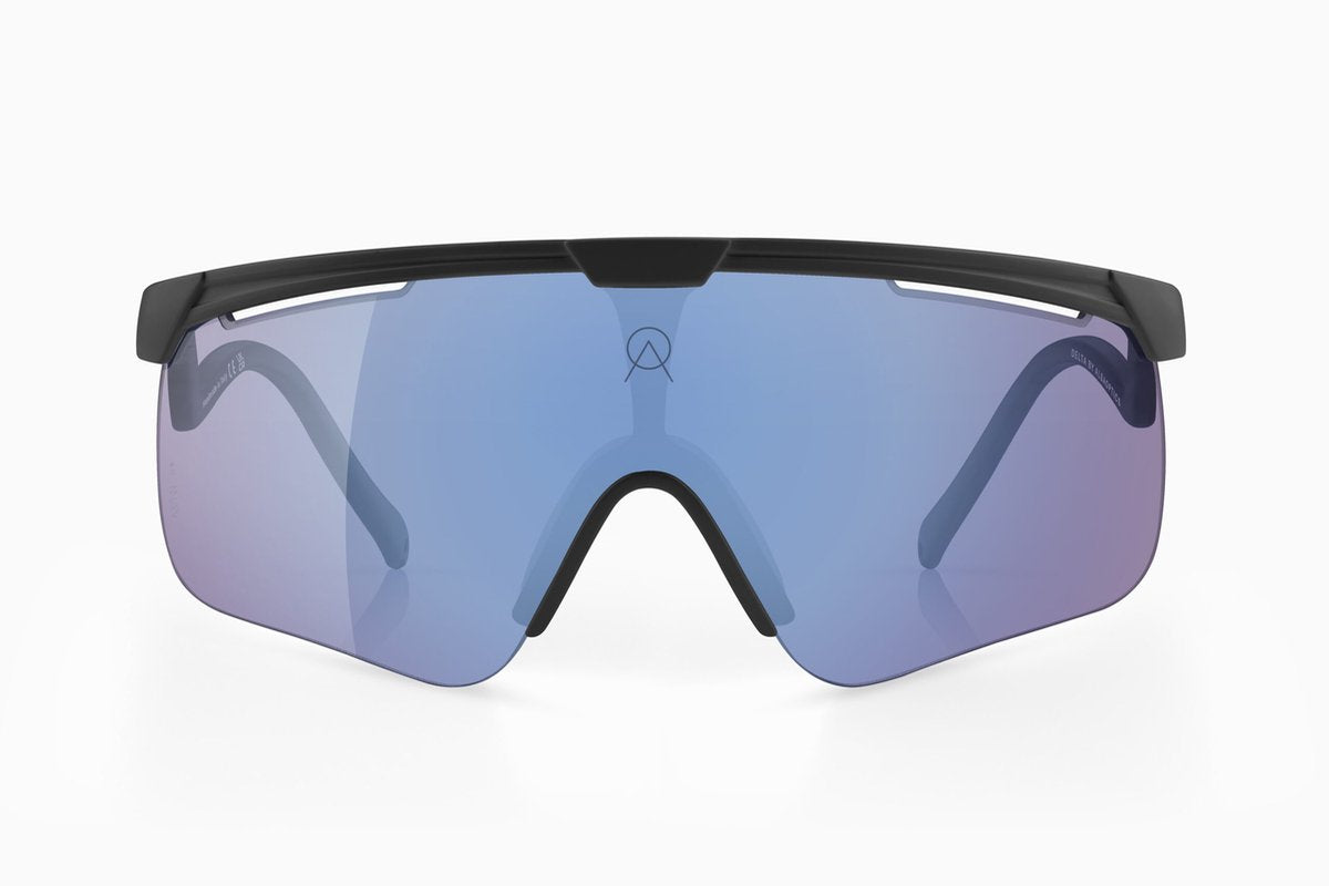 Alba Optics Fahrradbrille – Delta Black VZUM F-Linse Flamingo Lei