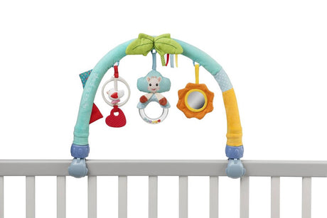 Sophie die Giraffe Aktivitätsbogen – Laufstall-Mobile – Spielbogen – Babyspielzeug – universelle Befestigung – ab 0 Monaten – 16 x 31 x 7 cm – mehrfarbig
