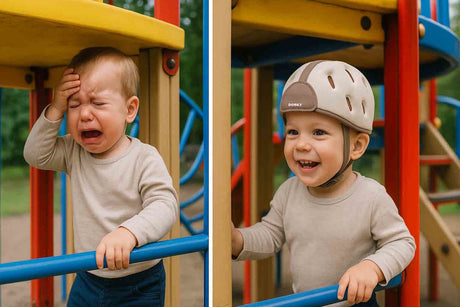 Dooky Baby-Schutzhelm – leichter Schutzhelm 6–24 Monate – verstellbar, stoßdämpfend