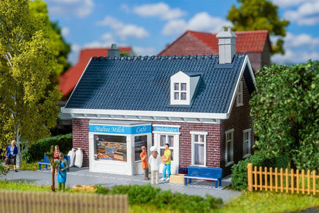 Faller modelbouwpakket gebouwen - h0 131323 zuivel - melk - winkel gebouw plastic - 1:87 - modelbouw