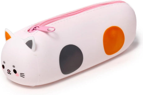 Puckator-Federmäppchen – Adoramals-Katze – Silikon-Federmäppchen – 19 x 6 x 5,5 cm