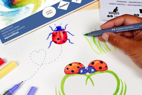 Faber-castell workshoppakket - lieveheersbeestjes tekenen - inclusief toebehoren - doc-ws-pak-sp8
